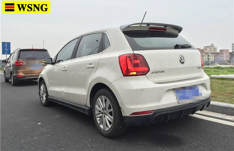 Декоративный задний спойлер из ABS-пластика для Volkswagen VW Polo 2011-2015 (неокрашенный).