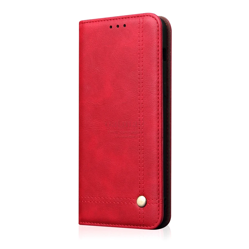 Винтажный кожаный флип-чехол для XiaoMI RedMI Note 6 pro Роскошный кошелек с отделением