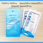 10 шт. 2 в 1 переднее внешнее стекло с пленкой OCA ламинированное для Huawei Mate 20 30 Pro P30 P40 Mate 40 Pro ЖК Сенсорная панель объектива