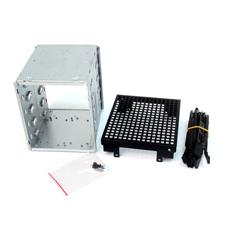 

Large Capacity Stainless Steel HDD Hard Drive Cage Rack SATA Hard Drive Disk Tray Caddy for Computer Accessories D55B