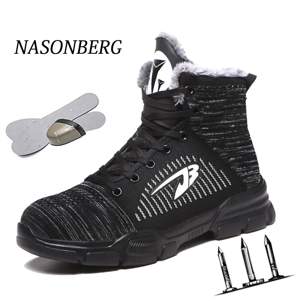 NASONBERG на нескользящей подошве для работы туфли из вельвета сезон зима чтобы