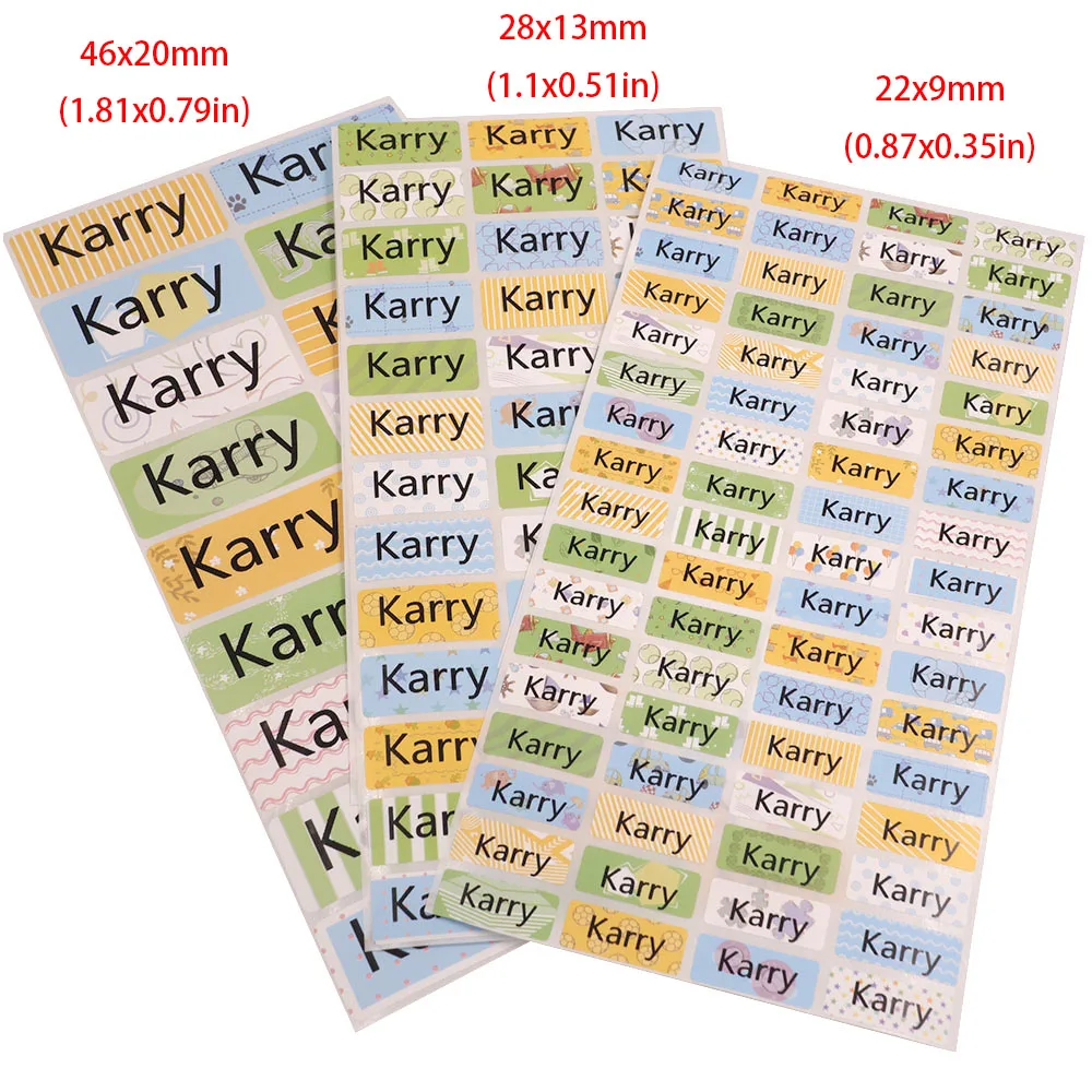 Наклейки с именем для мальчиков персональные водонепроницаемые наклейки разных