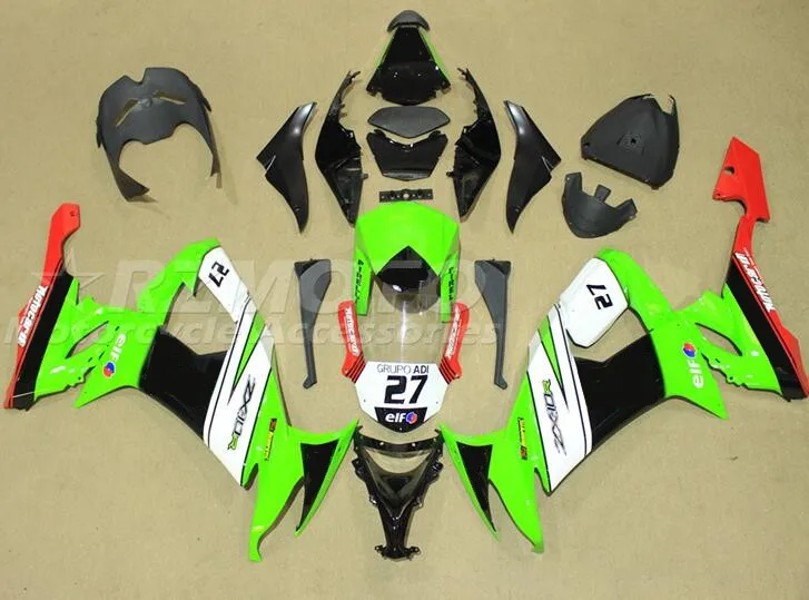 

4 Free Gifts New ABS Motorcycle Fairings Kit Fit for kawasaki Ninja ZX10R 2008 2009 2010 08 09 10 10R ZX-10R Green Red