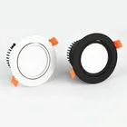 Встраисветодиодный емые круглые светодиодные светильники 5 Вт, 7 Вт, 9 Вт, 12 Вт, 15 Вт, 18 Вт, потолочный светильник COB точечные светильники для AC110-220Vsitting комнат, столовых