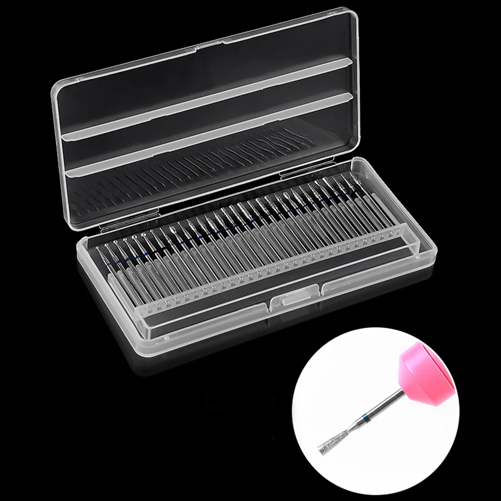 

30PCS Manicure Metal Nail Drill Bits Manicure Machine Accessories Rotary Electric Nail Files Manicure Exfoliation Nail Tool
