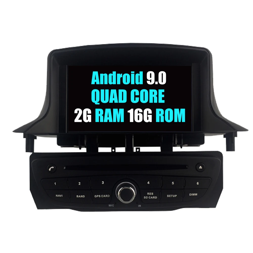 Автомобильный dvd-плеер для Renault Megane III 3 Fluence Octa Core Android 9,0 Авторадио Стерео gps навигация Мультимедийная система - Цвет: PX30 Android Black