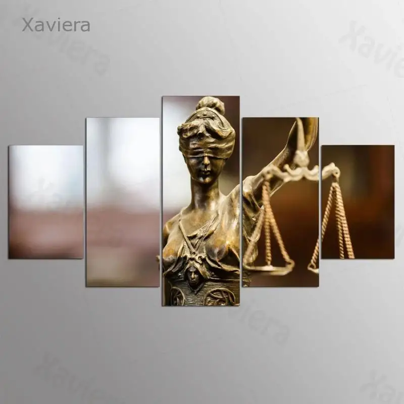 

Home Decoration Art Wall Poster Buddhism Bodhisattva Hd Canvas Painting Bedroom Decoration Five-Piece Modular Picture Frameless