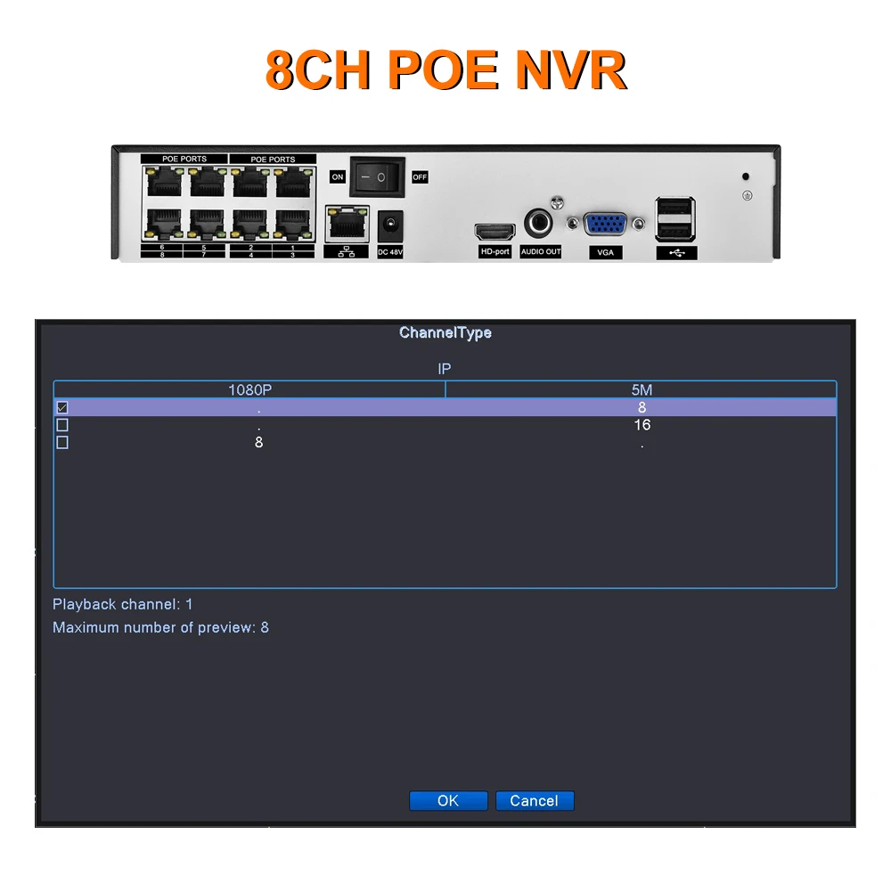 AZISHN H.265+ 8CH 5MP POE Система безопасности NVR комплект аудио Взрывозащищенная 5MP ip-камера распознавание лица CCTV наблюдения NVR набор