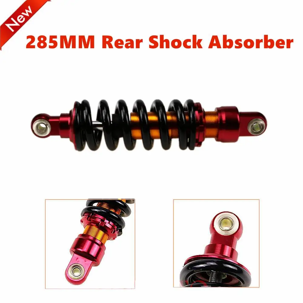 

Motorcycle Shock Absorber Universal 285mm Landing Suspension Protection 980LBS Rear Shocker Absorbers For ATV Quad Dirt Pit Bike