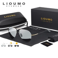lioumo memory metal design pilot sunglasses men polarized women photochromic glasses for driving chameleon gafas de sol hombre