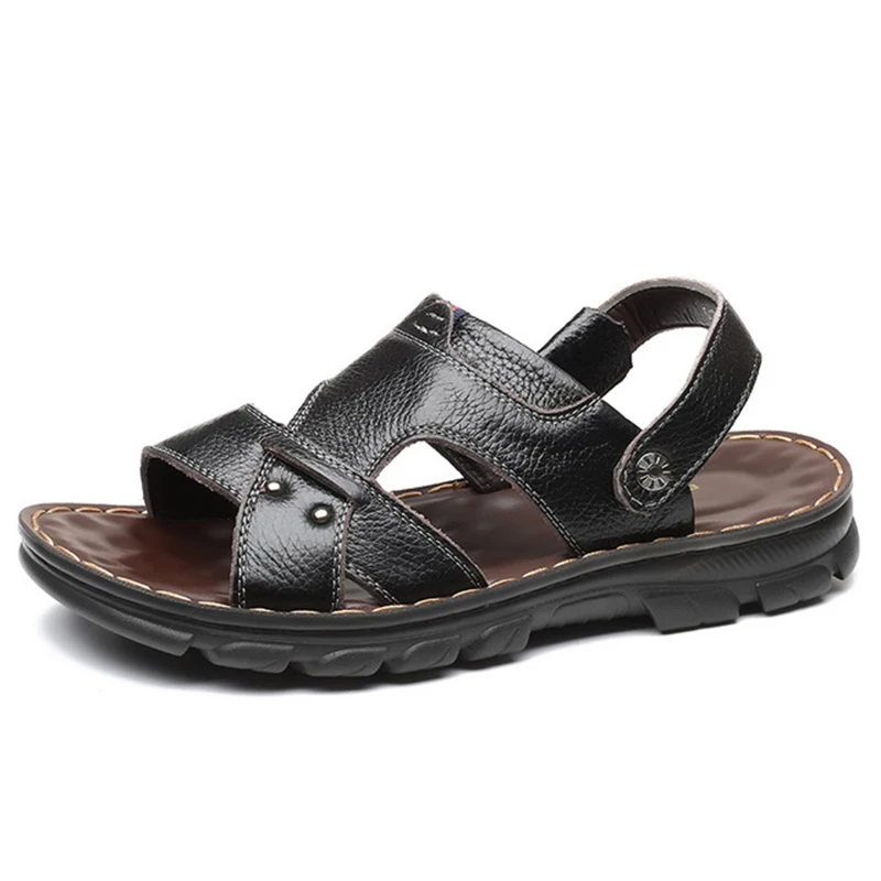 Сандалии для мужчин Летняя Новинка Уличная обувь Нескользящая подошва Дышащая
