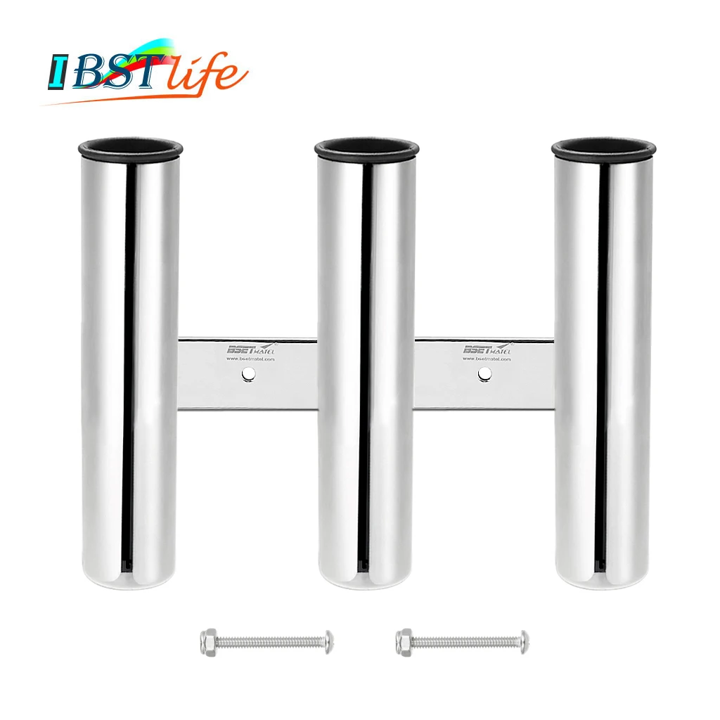 

3 Tubes Link stainless steel 316 fishing rod holder fishing rod rack socket for marine fishing box kayak boat yacht