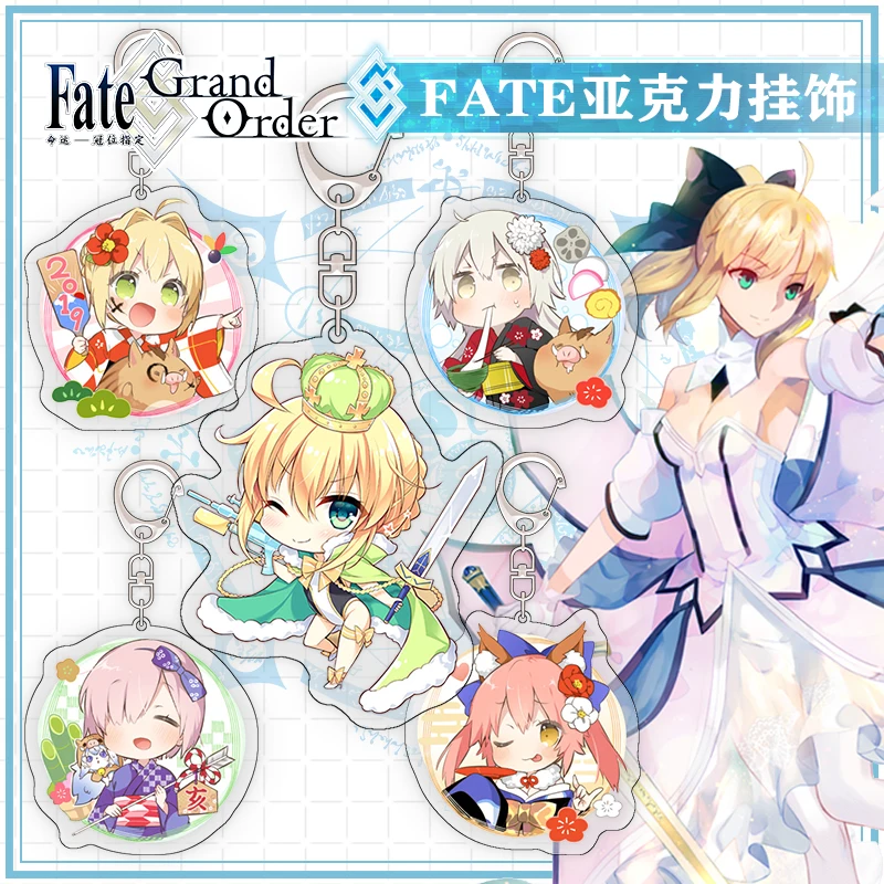 

Брелок с рисунком аниме Fate/Grand Order Joan of Arc Tamamo no Samber Bag акриловая подвеска брелок с игрушкой Decor косплей подарок для студента