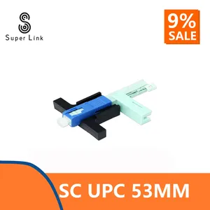 best price50100200 pcs upc fast connector single mode connector ftth tool cold connector tool fiber optic fast connnector 53mm free global shipping