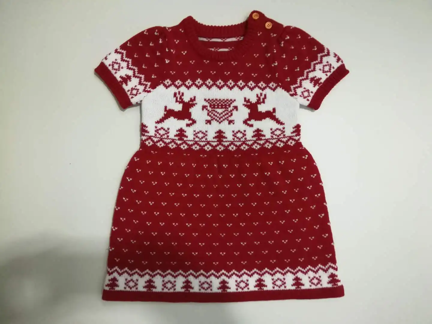 dress 9 Рождественское платье с длинными рукавами для маленьких девочек платья принцессы с рождественским оленем одежда для маленьких девочек праздничное платье - Цвет: dress 9