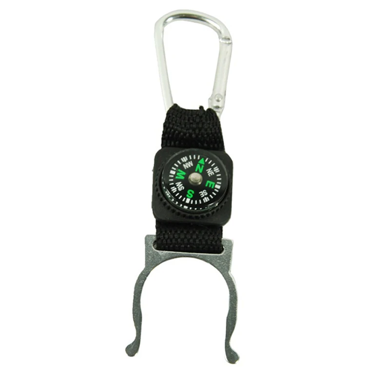 Держатель бутылки воды с компасом легкий ремень вешалка клип брелок инструмент |
