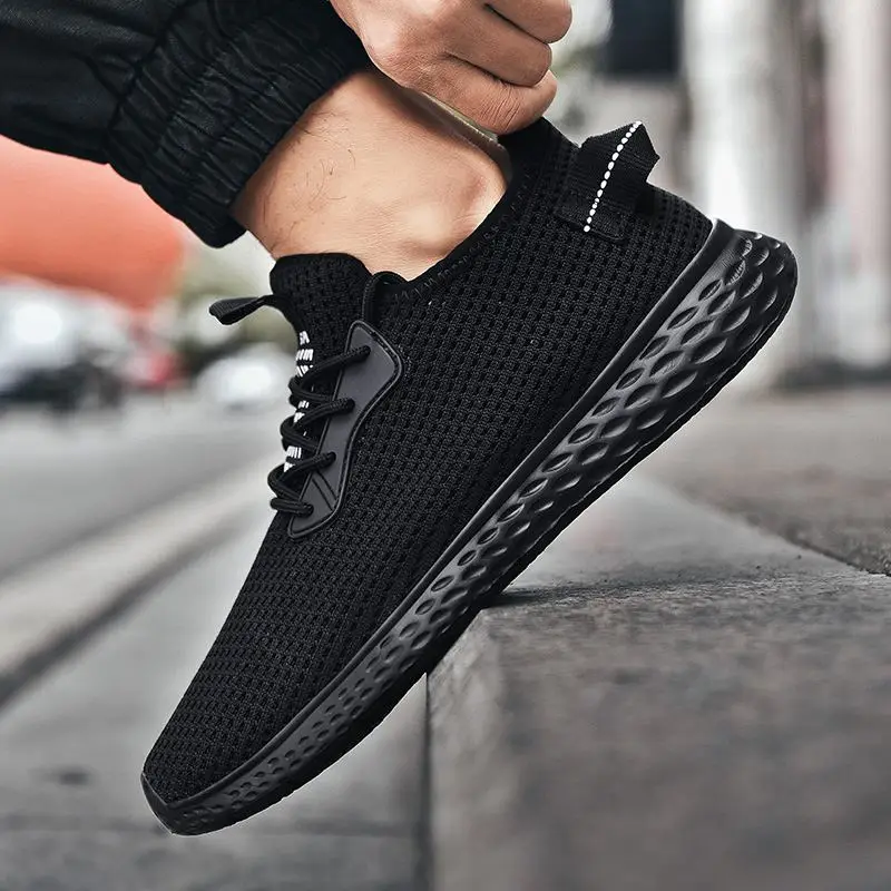 

White Casual Shoes Zapatos Casuales Para Hombre Sneakers Men Sports Casual Shoes Black For Comfortable Breathable Men's 2020