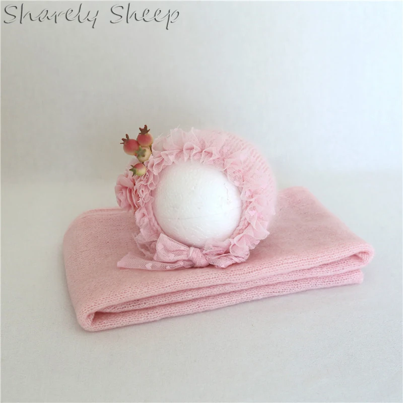 Растягивающаяся накидка для новорожденных реквизит фотосъемки Цветочная шляпа