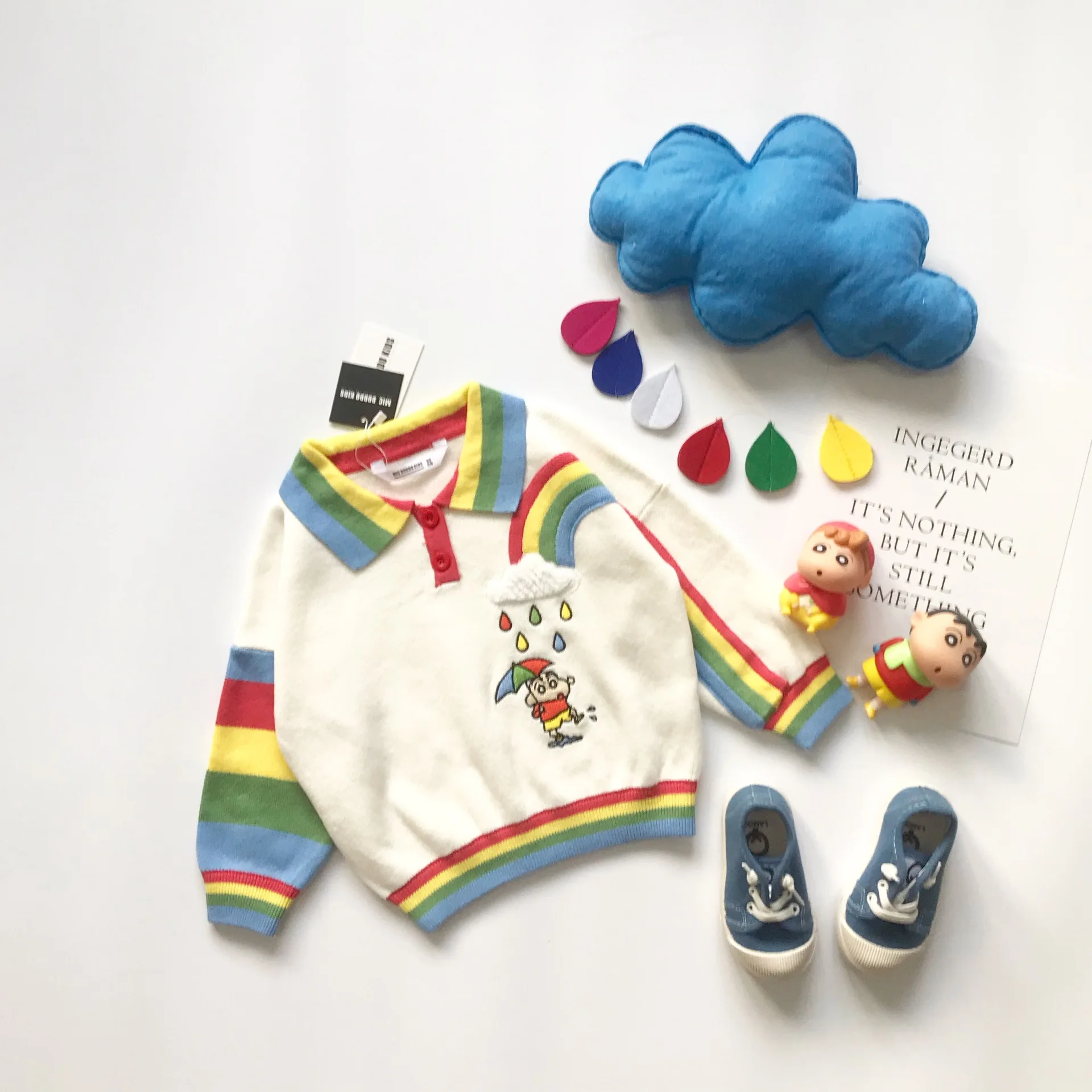 Tonytaobaby New Autumn and Winter Clothes Boys Girls Children Cute Cartoons Rainbow Cotton Sweaters Turn-down Collar
Tonytaobaby New Autumn and Winter Clothes Boys Girls Children Cute Cartoons Rainbow Cotton Sweaters Turn-down Collar