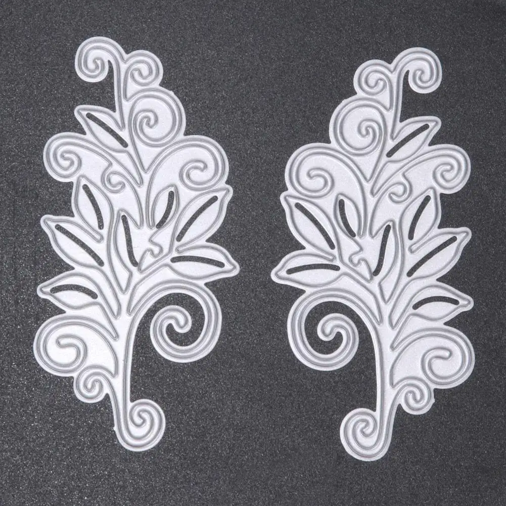 2 шт. в форме листьев металлические режущие штампы трафарет для DIY скрапбукинга