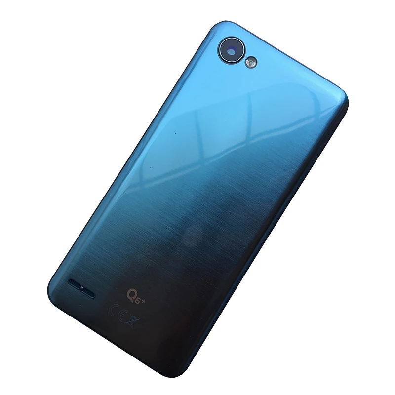 light blue BINYEAE пластиковый чехол для батареи для LG Q6 задний корпус задняя крышка с объективом камеры Q6 Запасная часть - Цвет: light blue