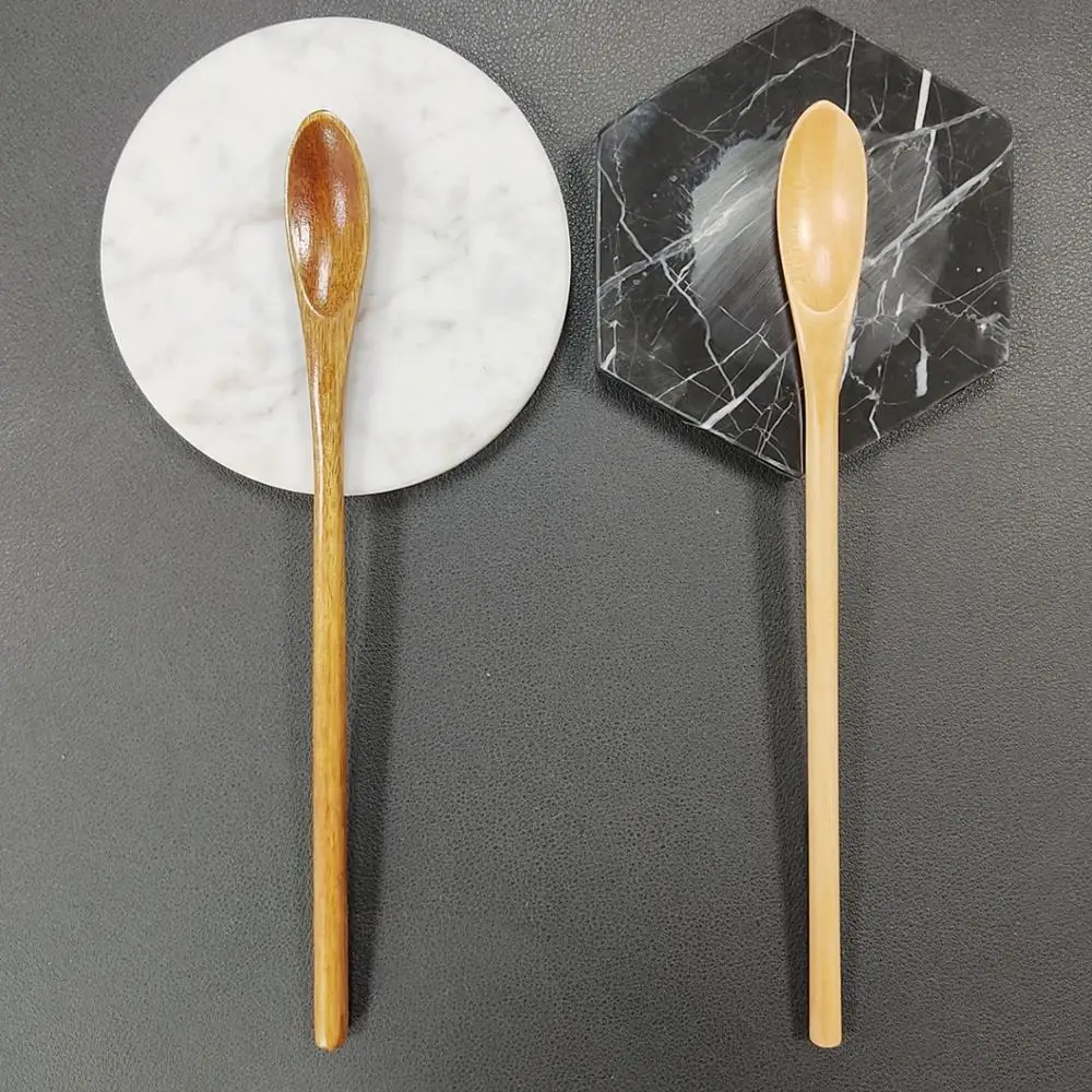 

Wood Scoop Spoon Long Handle Dipper Creative Honey Jar Stirring Spoon Milk Coffee Juice Stirrer Wooden Spoon for Cooking Tasting