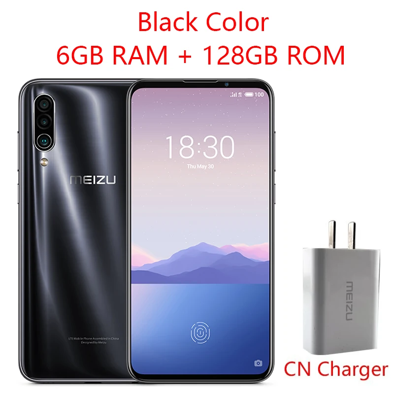 Meizu 16XS, глобальная прошивка, 6 ГБ, 64 ГБ, 16 XS, Смартфон Snapdragon 675, 6,2 дюймов, 48 МП, тройная камера AI, фронтальная 16 Мп, 4000 мАч - Цвет: CN Black 6G 128G