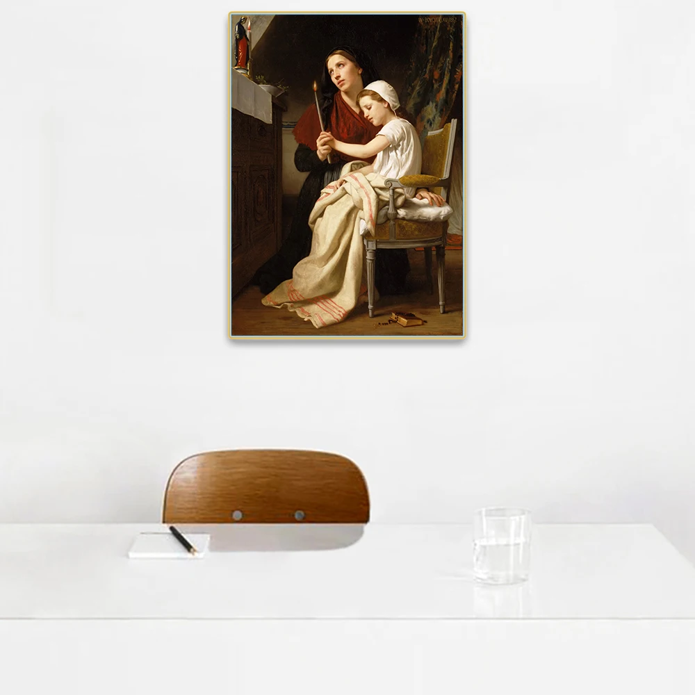 Цитон Вильям Адольф Bouguereau Thank спасибо предложение Canvas Холст Картина маслом