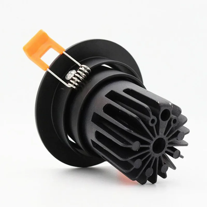 Apliques empotrados regulables ronda Anti Glare COB LED Downlights 7W 9W 12W CREE LED luces de techo Fondo lámparas de iluminación interior