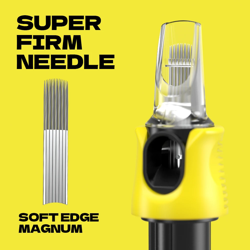 Stigma 16 pcs/lot Tattoo Needles Revolution Cartridge Curved Magnum Shader for Cartridges Machine #12 0.35 mm #10 0.3mm | Красота и