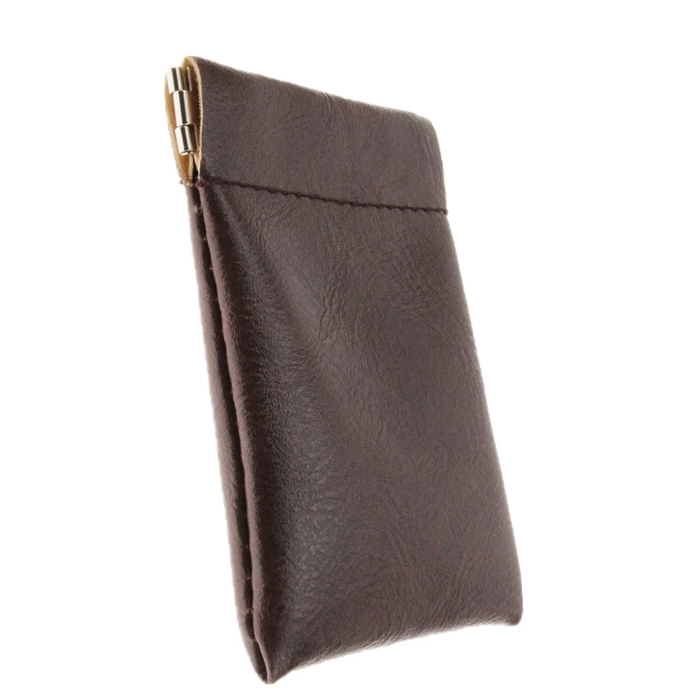 New Fashion Solid Brown Green Faux Sheepskin Pu Leather Coin Purse Women Men Small Short Wallet Bag Little Key Card Holder Gift | Багаж и