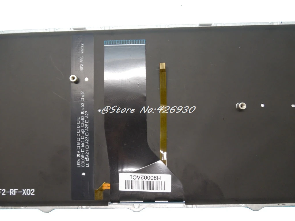 Французская клавиатура с подсветкой для CLEVO N250 CVM15F26F0J43001 6 80 N2500 060 1T CVM15F26F0J4308 N7500 1