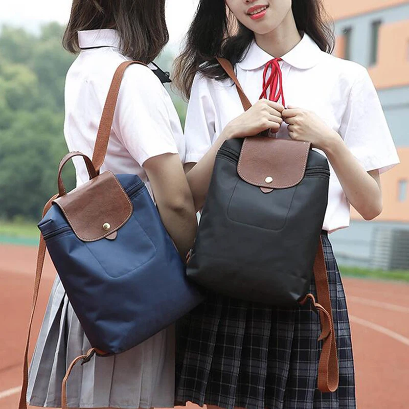 WEIXIER искусственная кожа Оксфорд школьная сумка для девочек однотонный рюкзак