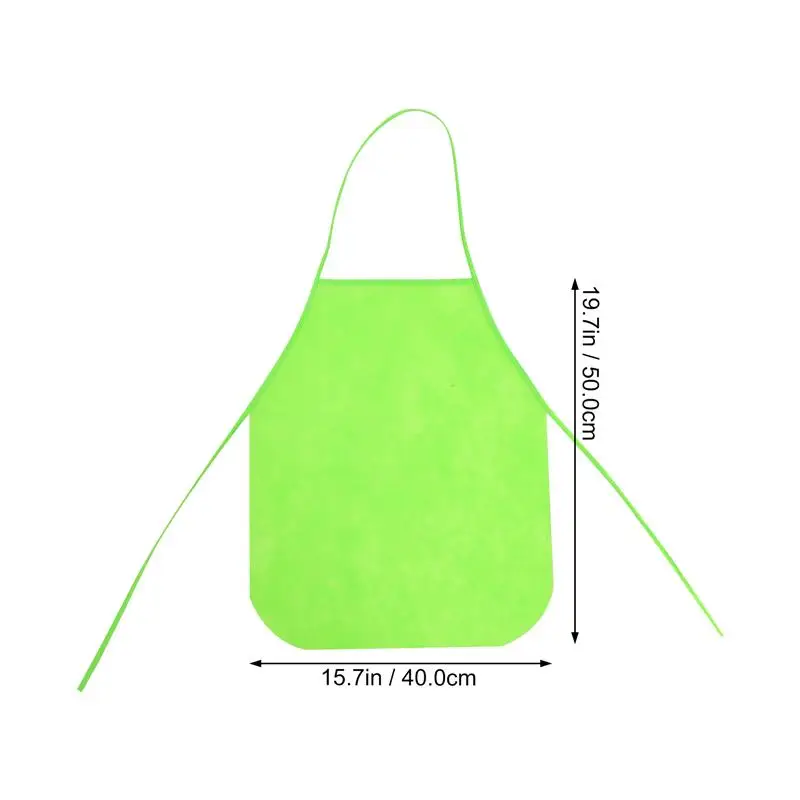 

8pcs Solid Color Waterproof Waterproof Apron Painting Apron For Children Kids Painting