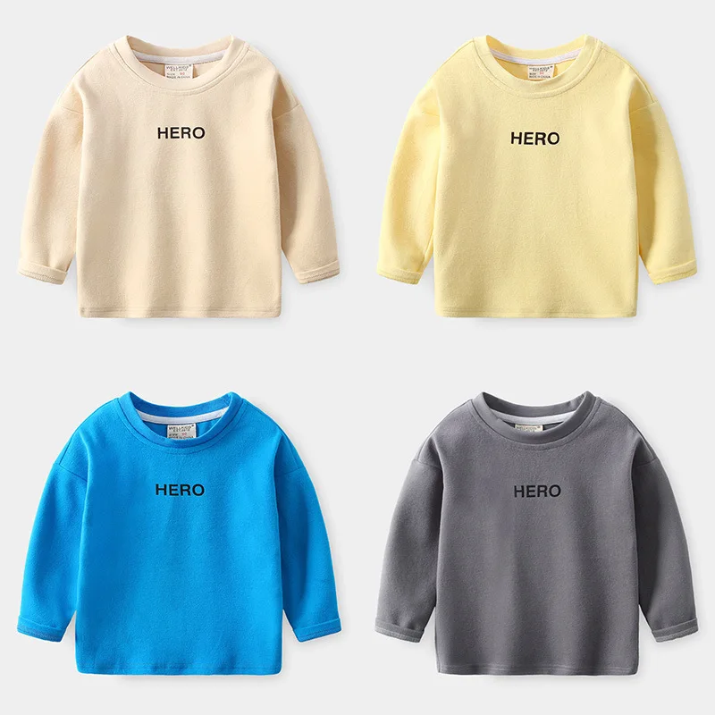 

New 2020 Kids Spring Autumn Hoodies Sweatshirts Boys Fashion Letter Print O-neck Pullover Sweatshirt Tops Children Clothing