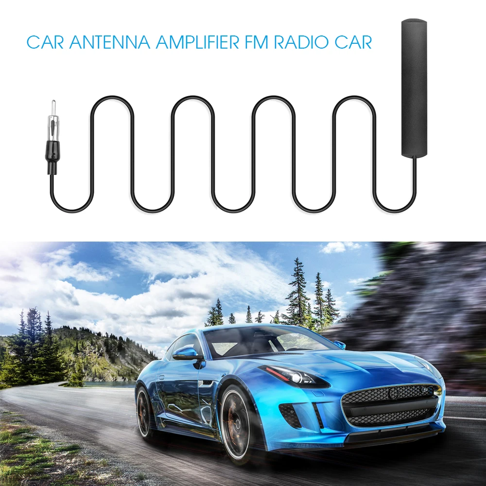 

Car Radio FM Antenna Signal Amp Amplifier Vehicle Boat 12V Signal Enhance Device 5M Long ANT-309 Patch Aerial 80 - 120MHz