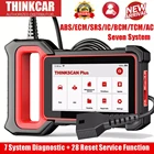 THINKCAR Thinkscan Plus S7 OBD2 автомобильный сканер ABS подушка безопасности масло EPB DPF Сброс 7 система считывания кодов OBD 2 Автомобильный диагностический инструмент