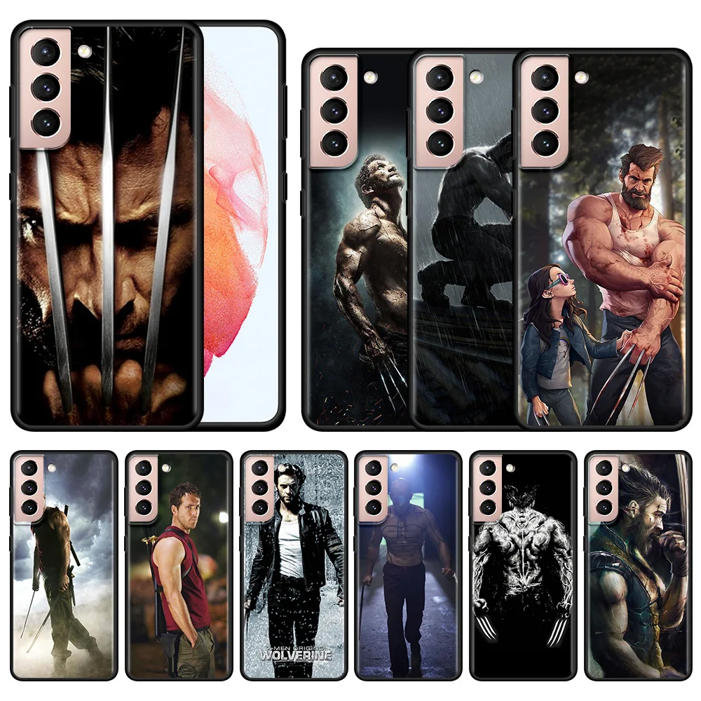 

Phone Case For Samsung Galaxy S20 S21 S22 Ultra S20 S21 FE S21 S20 S10 S9 S8 Plus S10 Lite S10e Coque Wolverine Marvel