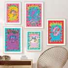 12 знаков зодиака, астрологические весы, Стрелец, настенное искусство, холст, живопись, скандинавские плакаты и искусства для декора гостиной