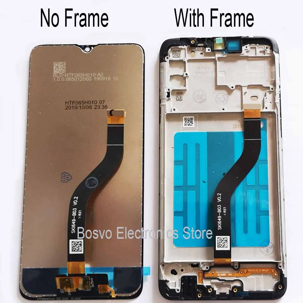 Pantalla LCD t&aacute;ctil para m&oacute;vil, montaje de marco para Samsung A20S, A207, A207F, A207F/DS, A207FN, A207U, A207W, venta al por mayor, lote de 10 unidades-3