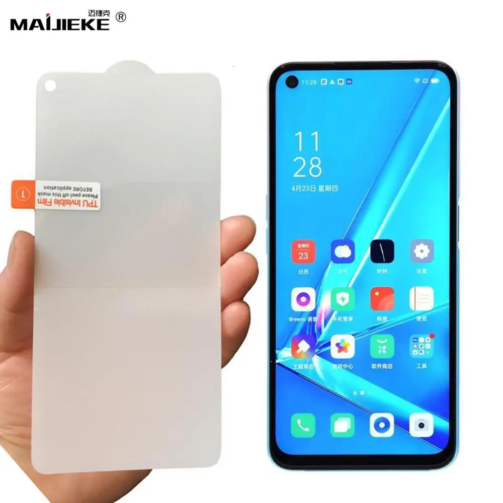 

15D HD Soft Front Hydrogel Film For OPPO ACE2 A52 A72 A92 A92s Full Cover Nano Screen Protector Protective Gel Film Not Glass