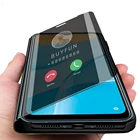 Умный зеркальный защитный флип-чехол для телефона oppo a52 a72 a92 a 52 72 92 6,5 