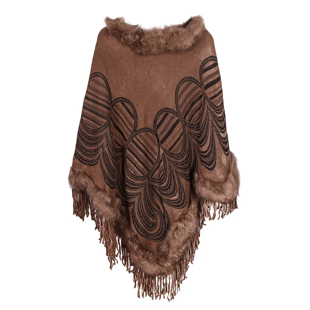 Элегантная модная Женская Вязаная кашемировая куртка с воротником из