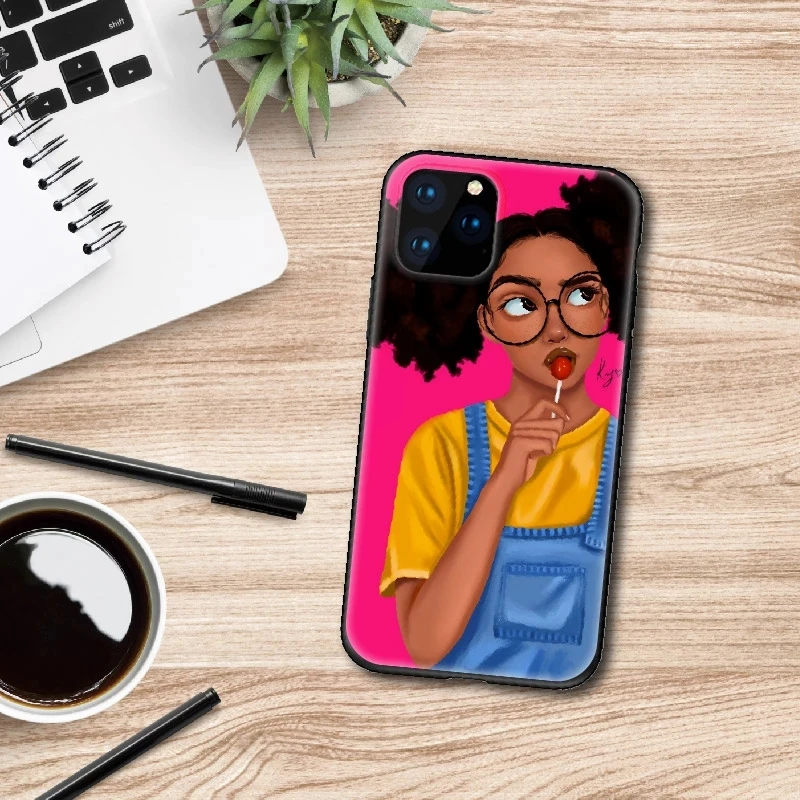 Креативный мягкий прозрачный чехол для телефона с мультяшными любовными буквами