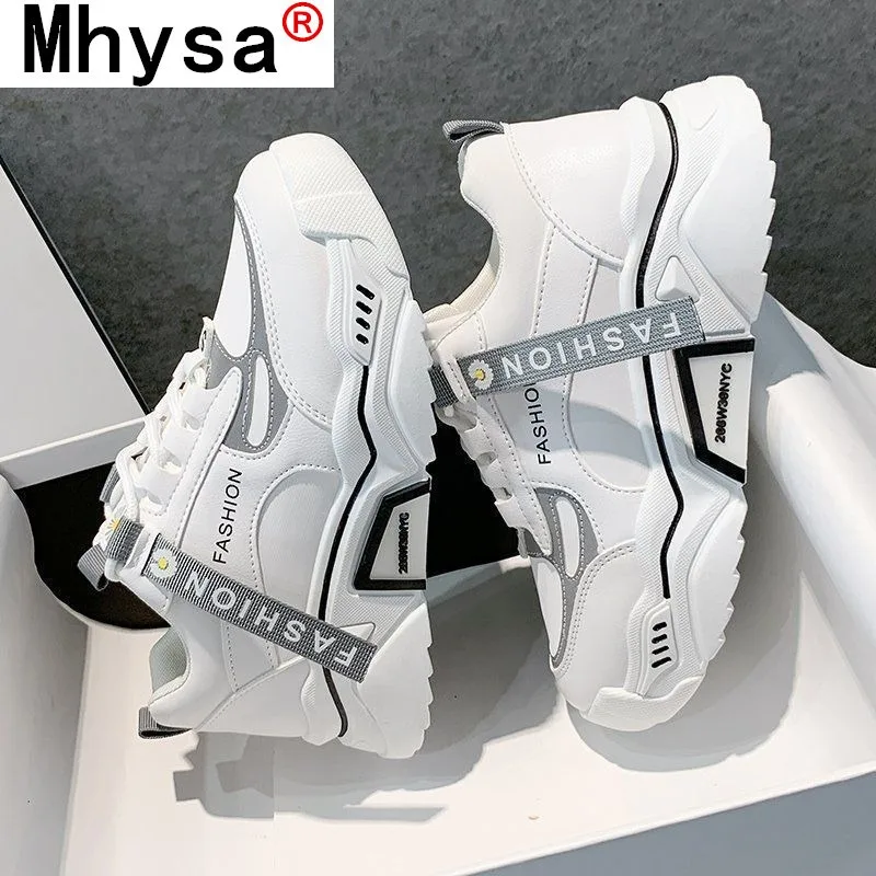 

2021 Fashion Women Shoes Autumn Women Color Matching Luminous Non-slip Sneakers Lace-up Comfortable Breathable Casual Shoes