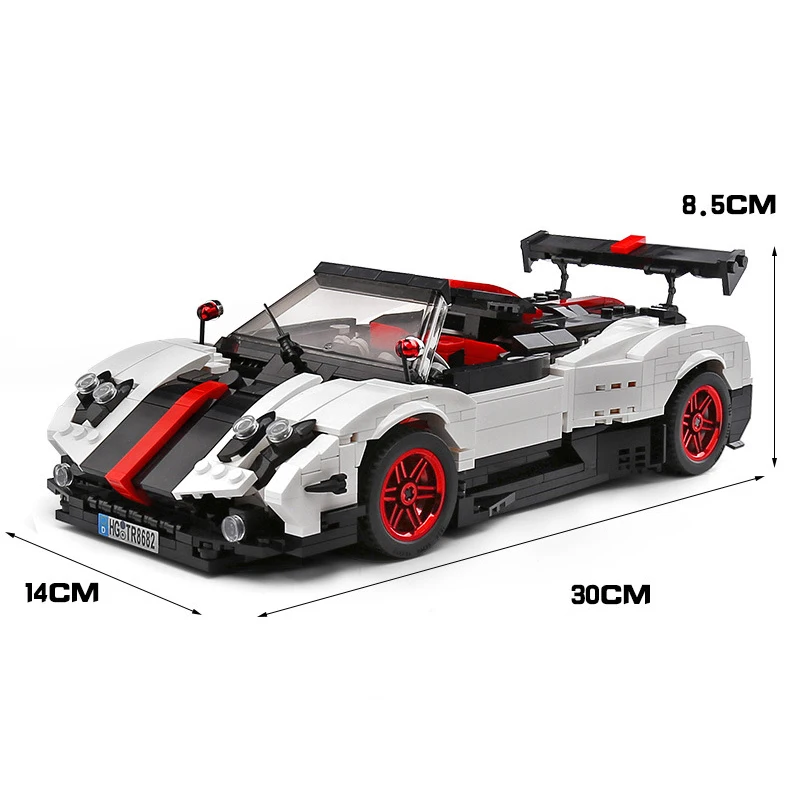 

960PCS City Creative MOC Pull Back Racers Car Model Building Blocks Famous Vehicle Bricks Sets Kits Kids Educational DIY Toys