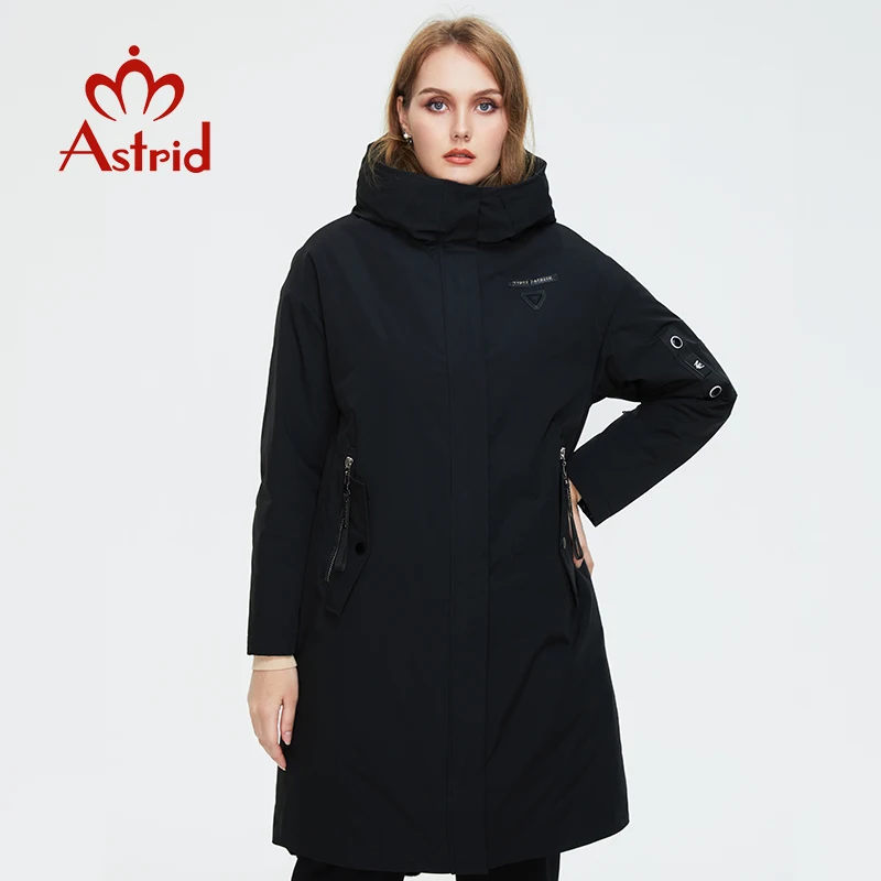 Astrid 2022 женские зимние пуховики размера плюс парки с мехом внутри ветрозащитная