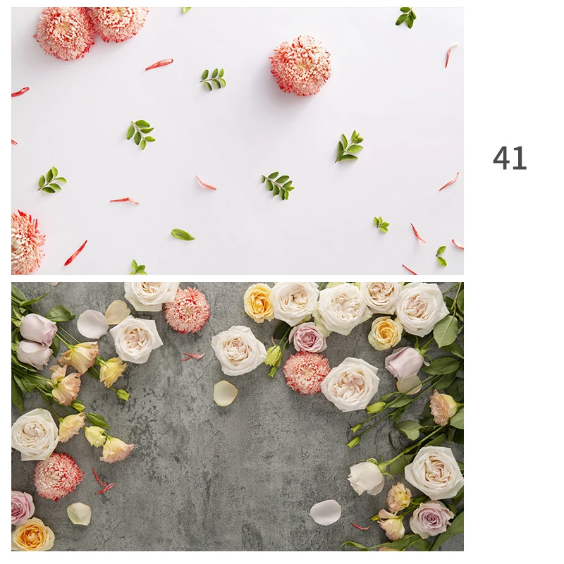 

Photo Studio Flower PVC Background 58X86cm 2sides Printing Backdrops Waterproof Photography Backdrop For Camera