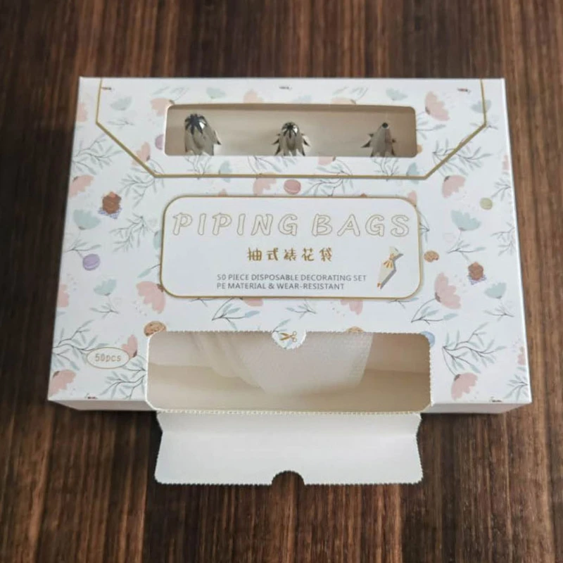 

Piping Bags Mouth Set Baby Food Supplement Cakes Cream Squeeze Bags Baking Tools 87HA