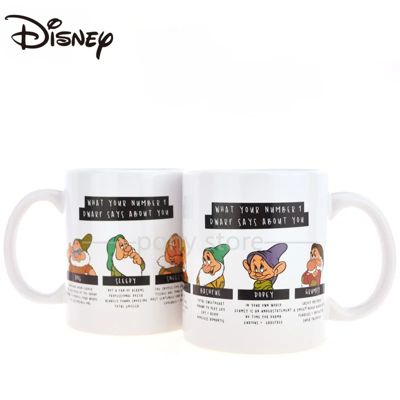 

Disney Mug, Snow White series seven dwarfs ceramic Mug, fashion brand creative large capacity Coffee Mug, lovers milk Mug